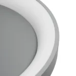 GloboStar® SALEM 61238 Πλαφονιέρα Οροφής Δαχτυλίδι-Κύκλος LED CCT 105W 12075lm 120° AC 220-240V - Εναλλαγή Φωτισμού μέσω Τηλεχειριστηρίου All In One Ψυχρό 6000k+Φυσικό 4500k+Θερμό 2700k Dimmable Φ60cm - Ασημί - 3 Years Warranty - Image 7