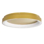 GloboStar® SALEM 61239 Πλαφονιέρα Οροφής Δαχτυλίδι-Κύκλος LED CCT 105W 12075lm 120° AC 220-240V - Εναλλαγή Φωτισμού μέσω Τηλεχειριστηρίου All In One Ψυχρό 6000k+Φυσικό 4500k+Θερμό 2700k Dimmable Φ60cm - Χρυσό Σαμπανιζέ - 3 Years Warranty - Image 2