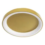 GloboStar® SALEM 61239 Πλαφονιέρα Οροφής Δαχτυλίδι-Κύκλος LED CCT 105W 12075lm 120° AC 220-240V - Εναλλαγή Φωτισμού μέσω Τηλεχειριστηρίου All In One Ψυχρό 6000k+Φυσικό 4500k+Θερμό 2700k Dimmable Φ60cm - Χρυσό Σαμπανιζέ - 3 Years Warranty - Image 3
