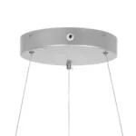 GloboStar® SALEM 61242 Κρεμαστή Πλαφονιέρα Οροφής Δαχτυλίδι-Κύκλος LED CCT 75W 8625lm 120° AC 220-240V - Εναλλαγή Φωτισμού μέσω Τηλεχειριστηρίου All In One Ψυχρό 6000k+Φυσικό 4500k+Θερμό 2700k Dimmable Φ45cm - Ασημί - 3 Years Warranty - Image 6
