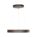 GloboStar® SALEM 61244 Κρεμαστή Πλαφονιέρα Οροφής Δαχτυλίδι-Κύκλος LED CCT 75W 8625lm 120° AC 220-240V - Εναλλαγή Φωτισμού μέσω Τηλεχειριστηρίου All In One Ψυχρό 6000k+Φυσικό 4500k+Θερμό 2700k Dimmable Φ45cm - Καφέ Χάλκινο - 3 Years Warranty - Image 2
