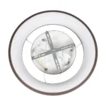 GloboStar® SALEM 61244 Κρεμαστή Πλαφονιέρα Οροφής Δαχτυλίδι-Κύκλος LED CCT 75W 8625lm 120° AC 220-240V - Εναλλαγή Φωτισμού μέσω Τηλεχειριστηρίου All In One Ψυχρό 6000k+Φυσικό 4500k+Θερμό 2700k Dimmable Φ45cm - Καφέ Χάλκινο - 3 Years Warranty - Image 6