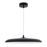 GloboStar® BARON 61254 Κρεμαστή Πλαφονιέρα Οροφής LED CCT 24W 2880lm 120° AC 220-240V - Εναλλαγή Φωτισμού μέσω Διακόπτη On/Off All In One Ψυχρό 6000k+Φυσικό 4500k+Θερμό 2700k Φ40 x Υ10cm - Μαύρο - 3 Years Warranty - Image 3