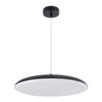 GloboStar® BARON 61254 Κρεμαστή Πλαφονιέρα Οροφής LED CCT 24W 2880lm 120° AC 220-240V - Εναλλαγή Φωτισμού μέσω Διακόπτη On/Off All In One Ψυχρό 6000k+Φυσικό 4500k+Θερμό 2700k Φ40 x Υ10cm - Μαύρο - 3 Years Warranty - Image 4