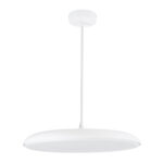 GloboStar® BARON 61255 Κρεμαστή Πλαφονιέρα Οροφής LED CCT 24W 2880lm 120° AC 220-240V - Εναλλαγή Φωτισμού μέσω Διακόπτη On/Off All In One Ψυχρό 6000k+Φυσικό 4500k+Θερμό 2700k Φ40 x Υ10cm - Λευκό - 3 Years Warranty - Image 2