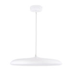 GloboStar® BARON 61255 Κρεμαστή Πλαφονιέρα Οροφής LED CCT 24W 2880lm 120° AC 220-240V - Εναλλαγή Φωτισμού μέσω Διακόπτη On/Off All In One Ψυχρό 6000k+Φυσικό 4500k+Θερμό 2700k Φ40 x Υ10cm - Λευκό - 3 Years Warranty - Image 3