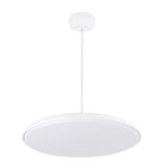 GloboStar® BARON 61255 Κρεμαστή Πλαφονιέρα Οροφής LED CCT 24W 2880lm 120° AC 220-240V - Εναλλαγή Φωτισμού μέσω Διακόπτη On/Off All In One Ψυχρό 6000k+Φυσικό 4500k+Θερμό 2700k Φ40 x Υ10cm - Λευκό - 3 Years Warranty - Image 4