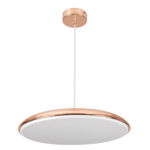 GloboStar® BARON 61256 Κρεμαστή Πλαφονιέρα Οροφής LED CCT 24W 2880lm 120° AC 220-240V - Εναλλαγή Φωτισμού μέσω Διακόπτη On/Off All In One Ψυχρό 6000k+Φυσικό 4500k+Θερμό 2700k Φ40 x Υ10cm - Χάλκινο Πλατίνα - 3 Years Warranty - Image 4