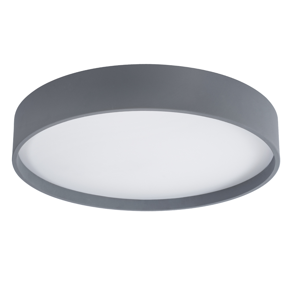 GloboStar® NARNIA 61260 Πλαφονιέρα Οροφής LED CCT 100W 11500lm 120° AC 220-240V - Εναλλαγή Φωτισμού μέσω Τηλεχειριστηρίου All In One Ψυχρό 6000k+Φυσικό 4500k+Θερμό 2700k Dimmable Φ60 x Υ10cm - Γκρι Ανθρακί - 3 Years Warranty - Image 2