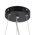GloboStar® ANATOLIA 61267 Κρεμαστή Πλαφονιέρα Οροφής LED CCT 60W 6900lm 120° AC 220-240V - Εναλλαγή Φωτισμού μέσω Τηλεχειριστηρίου All In One Ψυχρό 6000k+Φυσικό 4500k+Θερμό 2700k Dimmable Φ43cm - Μαύρο - 3 Years Warranty - Image 6
