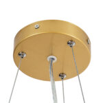 GloboStar® ANATOLIA 61268 Κρεμαστή Πλαφονιέρα Οροφής LED CCT 60W 6900lm 120° AC 220-240V - Εναλλαγή Φωτισμού μέσω Τηλεχειριστηρίου All In One Ψυχρό 6000k+Φυσικό 4500k+Θερμό 2700k Dimmable Φ43cm - Χρυσό - 3 Years Warranty - Image 6