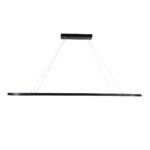 GloboStar® BOLIVAR 61271 Κρεμαστό Φωτιστικό Οροφής Design LED CCT 54W 6210lm 300° AC 220-240V - Εναλλαγή Φωτισμού μέσω Τηλεχειριστηρίου All In One Ψυχρό 6000k+Φυσικό 4500k+Θερμό 2700k Dimmable Μ120 x Π30 x Υ2cm - Μαύρο - 3 Years Warranty - Image 4