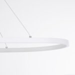 GloboStar® BOLIVAR 61272 Κρεμαστό Φωτιστικό Οροφής Design LED CCT 54W 6210lm 300° AC 220-240V - Εναλλαγή Φωτισμού μέσω Τηλεχειριστηρίου All In One Ψυχρό 6000k+Φυσικό 4500k+Θερμό 2700k Dimmable Μ120 x Π30 x Υ2cm - Λευκό - 3 Years Warranty - Image 6