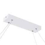 GloboStar® BOLIVAR 61272 Κρεμαστό Φωτιστικό Οροφής Design LED CCT 54W 6210lm 300° AC 220-240V - Εναλλαγή Φωτισμού μέσω Τηλεχειριστηρίου All In One Ψυχρό 6000k+Φυσικό 4500k+Θερμό 2700k Dimmable Μ120 x Π30 x Υ2cm - Λευκό - 3 Years Warranty - Image 7