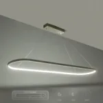 GLOBOSTAR® BOLIVAR 61273 Μοντέρνο Κρεμαστό Φωτιστικό Οροφής LED 54W 6210lm 360° AC 220-240V IP20 Ρυθμιζόμενο Λευκό CCT με Χειριστήριο από 2700K έως 6000K Dimmable - Lumileds SMD Chip - Νίκελ Βούρτσας - Μ120 x Π30 x Υ2cm - 3 Χρόνια Εγγύηση - Image 10