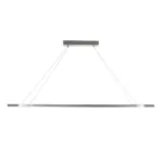 GLOBOSTAR® BOLIVAR 61273 Μοντέρνο Κρεμαστό Φωτιστικό Οροφής LED 54W 6210lm 360° AC 220-240V IP20 Ρυθμιζόμενο Λευκό CCT με Χειριστήριο από 2700K έως 6000K Dimmable - Lumileds SMD Chip - Νίκελ Βούρτσας - Μ120 x Π30 x Υ2cm - 3 Χρόνια Εγγύηση - Image 3
