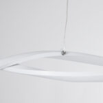 GloboStar® MORALES 61276 Κρεμαστό Φωτιστικό Οροφής Design LED CCT 54W 6048lm 200° AC 220-240V - Εναλλαγή Φωτισμού μέσω Τηλεχειριστηρίου All In One Ψυχρό 6000k+Φυσικό 4500k+Θερμό 2700k Dimmable Μ90 x Π14 x Υ14cm - Λευκό - 3 Years Warranty - Image 4