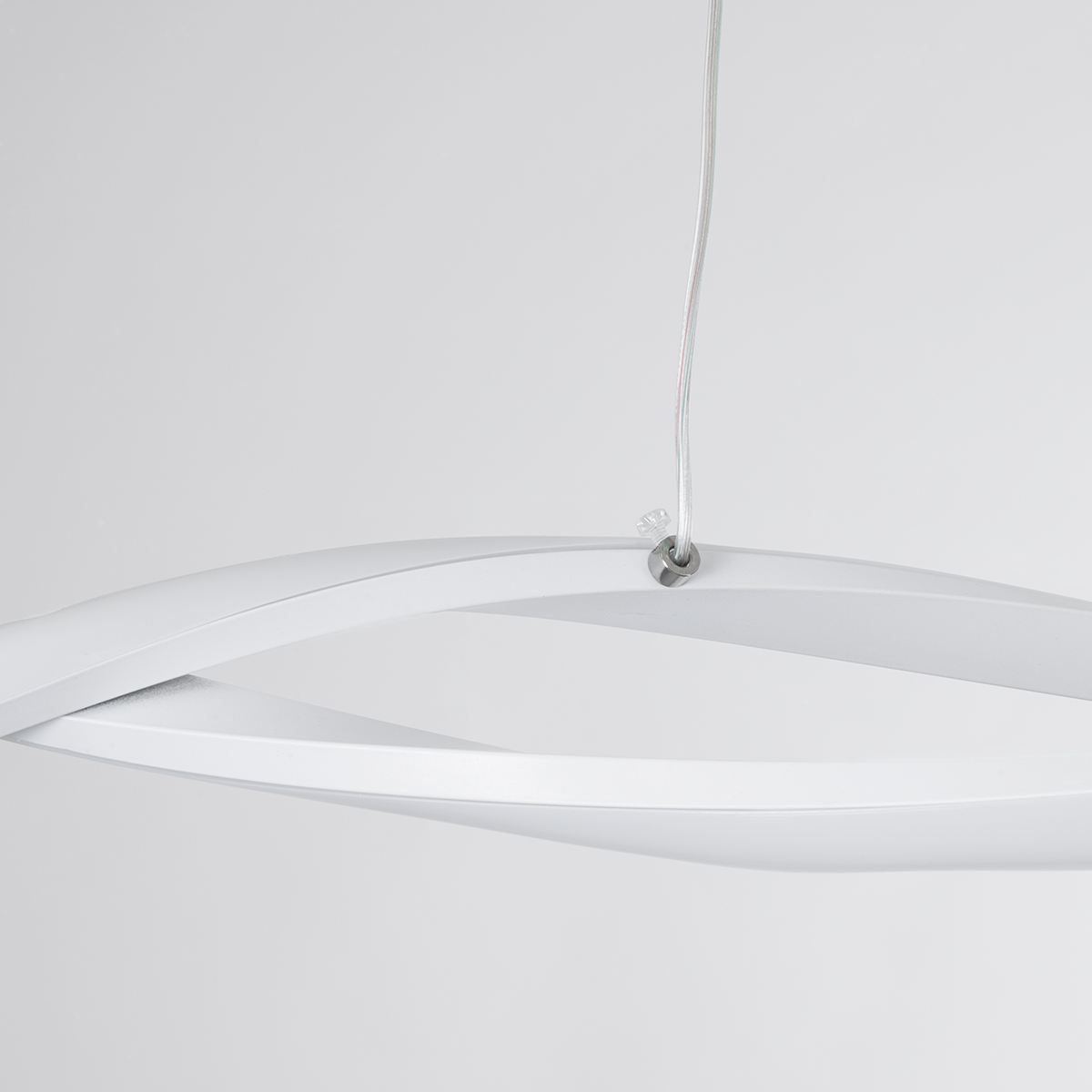 GloboStar® MORALES 61276 Κρεμαστό Φωτιστικό Οροφής Design LED CCT 54W 6048lm 200° AC 220-240V - Εναλλαγή Φωτισμού μέσω Τηλεχειριστηρίου All In One Ψυχρό 6000k+Φυσικό 4500k+Θερμό 2700k Dimmable Μ90 x Π14 x Υ14cm - Λευκό - 3 Years Warranty - Image 4