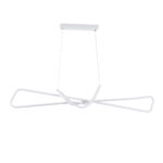 GloboStar® DOLORES 61280 Κρεμαστό Φωτιστικό Οροφής Design LED CCT 105W 11760lm 300° AC 220-240V - Εναλλαγή Φωτισμού μέσω Τηλεχειριστηρίου All In One Ψυχρό 6000k+Φυσικό 4500k+Θερμό 2700k Dimmable Μ110 x Π17 x Υ17.5cm - Λευκό - 3 Years Warranty - Image 4