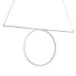 GloboStar® ROME 61295 Κρεμαστό Φωτιστικό Οροφής Linear Design LED CCT 24W 2640lm 200° AC 220-240V - Εναλλαγή Φωτισμού μέσω Διακόπτη On/Off All In One Ψυχρό 6000k+Φυσικό 4500k+Θερμό 2700k Μ65.5 x Π4 x Υ33cm - Λευκό - 3 Years Warranty - Image 4