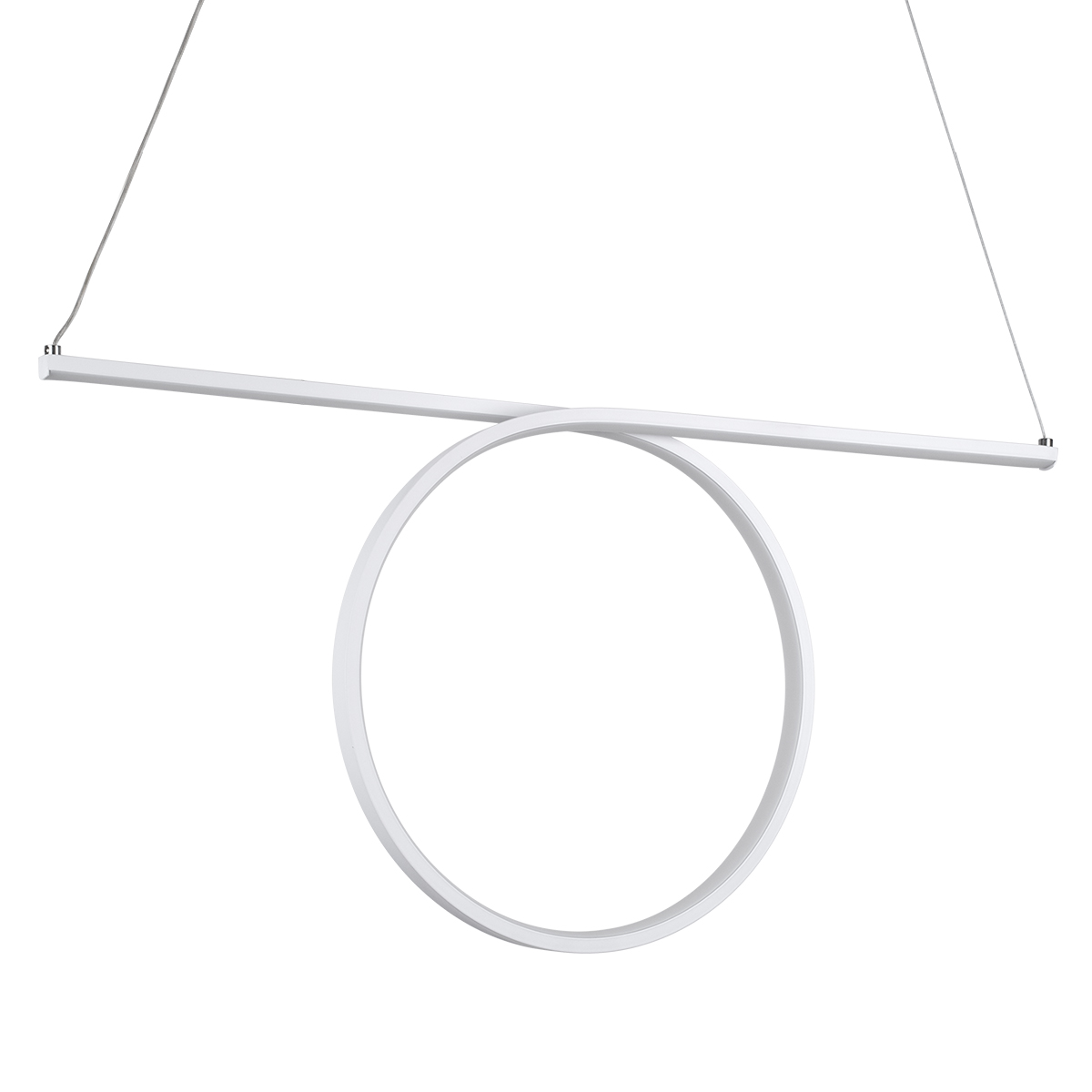 GloboStar® ROME 61295 Κρεμαστό Φωτιστικό Οροφής Linear Design LED CCT 24W 2640lm 200° AC 220-240V - Εναλλαγή Φωτισμού μέσω Διακόπτη On/Off All In One Ψυχρό 6000k+Φυσικό 4500k+Θερμό 2700k Μ65.5 x Π4 x Υ33cm - Λευκό - 3 Years Warranty - Image 4