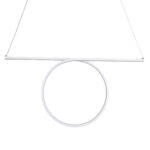 GloboStar® ROME 61295 Κρεμαστό Φωτιστικό Οροφής Linear Design LED CCT 24W 2640lm 200° AC 220-240V - Εναλλαγή Φωτισμού μέσω Διακόπτη On/Off All In One Ψυχρό 6000k+Φυσικό 4500k+Θερμό 2700k Μ65.5 x Π4 x Υ33cm - Λευκό - 3 Years Warranty - Image 5