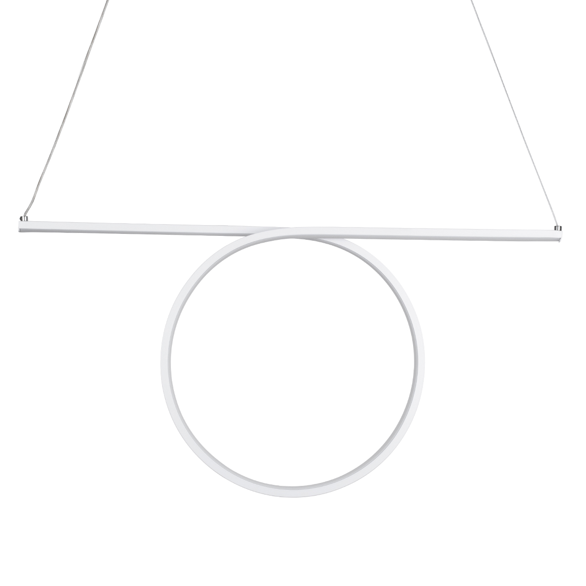 GloboStar® ROME 61295 Κρεμαστό Φωτιστικό Οροφής Linear Design LED CCT 24W 2640lm 200° AC 220-240V - Εναλλαγή Φωτισμού μέσω Διακόπτη On/Off All In One Ψυχρό 6000k+Φυσικό 4500k+Θερμό 2700k Μ65.5 x Π4 x Υ33cm - Λευκό - 3 Years Warranty - Image 5