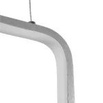 GLOBOSTAR® DEROBA 61300 Μοντέρνο Κρεμαστό Φωτιστικό Οροφής LED 12W 1320lm 360° AC 220-240V IP20 Ρυθμιζόμενο Λευκό CCT με On/Off 2700K/4500K/6000K - Lumileds SMD Chip - Νίκελ Βούρτσας - Μ16 x Π1.6 x Υ25.5cm - 3 Χρόνια Εγγύηση - Image 4