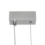 GLOBOSTAR® DEROBA 61300 Μοντέρνο Κρεμαστό Φωτιστικό Οροφής LED 12W 1320lm 360° AC 220-240V IP20 Ρυθμιζόμενο Λευκό CCT με On/Off 2700K/4500K/6000K - Lumileds SMD Chip - Νίκελ Βούρτσας - Μ16 x Π1.6 x Υ25.5cm - 3 Χρόνια Εγγύηση - Image 5