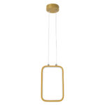 GloboStar® NEROBA 61301 Κρεμαστό Φωτιστικό Οροφής Linear Design LED CCT 12W 1320lm 360° AC 220-240V - Εναλλαγή Φωτισμού μέσω Διακόπτη On/Off All In One Ψυχρό 6000k+Φυσικό 4500k+Θερμό 2700k Μ16 x Π1.6 x Υ25.5cm - Χρυσό Βούρτσας - 3 Years Warranty - Image 4