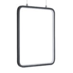 GloboStar® NEROBA 61302 Κρεμαστό Φωτιστικό Οροφής Linear Design LED CCT 18W 1980lm 360° AC 220-240V - Εναλλαγή Φωτισμού μέσω Διακόπτη On/Off All In One Ψυχρό 6000k+Φυσικό 4500k+Θερμό 2700k Μ29 x Π2 x Υ36cm - Μαύρο - 3 Years Warranty - Image 2
