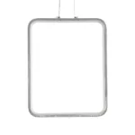 GLOBOSTAR® NEROBA 61304 Μοντέρνο Κρεμαστό Φωτιστικό Οροφής LED 18W 1980lm 360° AC 220-240V IP20 Ρυθμιζόμενο Λευκό CCT με On/Off 2700K/4500K/6000K - Lumileds SMD Chip - Νίκελ Βούρτσας - Μ29 x Π2 x Υ36cm - 3 Χρόνια Εγγύηση - Image 3