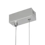 GLOBOSTAR® NEROBA 61304 Μοντέρνο Κρεμαστό Φωτιστικό Οροφής LED 18W 1980lm 360° AC 220-240V IP20 Ρυθμιζόμενο Λευκό CCT με On/Off 2700K/4500K/6000K - Lumileds SMD Chip - Νίκελ Βούρτσας - Μ29 x Π2 x Υ36cm - 3 Χρόνια Εγγύηση - Image 5