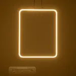 GLOBOSTAR® NEROBA 61304 Μοντέρνο Κρεμαστό Φωτιστικό Οροφής LED 18W 1980lm 360° AC 220-240V IP20 Ρυθμιζόμενο Λευκό CCT με On/Off 2700K/4500K/6000K - Lumileds SMD Chip - Νίκελ Βούρτσας - Μ29 x Π2 x Υ36cm - 3 Χρόνια Εγγύηση - Image 6