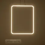 GLOBOSTAR® NEROBA 61304 Μοντέρνο Κρεμαστό Φωτιστικό Οροφής LED 18W 1980lm 360° AC 220-240V IP20 Ρυθμιζόμενο Λευκό CCT με On/Off 2700K/4500K/6000K - Lumileds SMD Chip - Νίκελ Βούρτσας - Μ29 x Π2 x Υ36cm - 3 Χρόνια Εγγύηση - Image 7