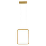 GloboStar® NEROBA 61305 Κρεμαστό Φωτιστικό Οροφής Linear Design LED CCT 18W 1980lm 360° AC 220-240V - Εναλλαγή Φωτισμού μέσω Διακόπτη On/Off All In One Ψυχρό 6000k+Φυσικό 4500k+Θερμό 2700k Μ29 x Π2 x Υ36cm - Χρυσό Βούρτσας - 3 Years Warranty - Image 4