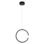 GloboStar® CEROBA 61306 Κρεμαστό Φωτιστικό Οροφής Linear Design LED CCT 12W 1320lm 360° AC 220-240V - Εναλλαγή Φωτισμού μέσω Διακόπτη On/Off All In One Ψυχρό 6000k+Φυσικό 4500k+Θερμό 2700k Φ22 x Π2cm - Μαύρο - 3 Years Warranty - Image 4