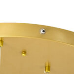GloboStar® TEARS 61314 Κρεμαστό Φωτιστικό Οροφής Design LED CCT 36W 3960lm 180° AC 220-240V - Εναλλαγή Φωτισμού μέσω Τηλεχειριστηρίου All In One Ψυχρό 6000k+Φυσικό 4500k+Θερμό 2700k Dimmable Φ60 x Υ51.5cm - Χρυσό Βούρτσας - 3 Years Warranty - Image 10