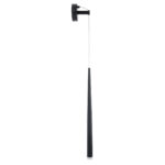 GloboStar® TEARS 61315 Φωτιστικό Τοίχου - Απλίκα Design LED CCT 3W 330lm 180° AC 220-240V - Εναλλαγή Φωτισμού μέσω Διακόπτη On/Off All In One Ψυχρό 6000k+Φυσικό 4500k+Θερμό 2700k Φ3.2 x Υ51.5cm - Μαύρο - 3 Years Warranty - Image 3