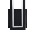 GloboStar® TIARA 61327 Φωτιστικό Τοίχου - Απλίκα Design LED CCT 12W 1440lm 360° AC 220-240V - Εναλλαγή Φωτισμού μέσω Διακόπτη On/Off All In One Ψυχρό 6000k+Φυσικό 4500k+Θερμό 2700k Μ12.5 x Π4 x Υ32cm - Μαύρο - 3 Years Warranty - Image 5