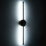 GloboStar® DIADEM 61329 Φωτιστικό Τοίχου - Απλίκα Design LED CCT 9W 1080lm 120° AC 220-240V - Εναλλαγή Φωτισμού μέσω Διακόπτη On/Off All In One Ψυχρό 6000k+Φυσικό 4500k+Θερμό 2700k Μ10 x Π4 x Υ60cm - Μαύρο - 3 Years Warranty - Image 10