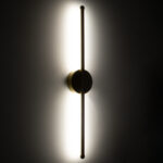 GloboStar® DIADEM 61330 Φωτιστικό Τοίχου - Απλίκα Design LED CCT 9W 1080lm 120° AC 220-240V - Εναλλαγή Φωτισμού μέσω Διακόπτη On/Off All In One Ψυχρό 6000k+Φυσικό 4500k+Θερμό 2700k Μ10 x Π4 x Υ60cm - Χρυσό - 3 Years Warranty - Image 9