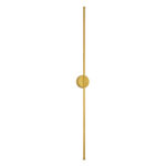 GloboStar® DIADEM 61334 Φωτιστικό Τοίχου - Απλίκα Design LED CCT 18W 2160lm 120° AC 220-240V - Εναλλαγή Φωτισμού μέσω Διακόπτη On/Off All In One Ψυχρό 6000k+Φυσικό 4500k+Θερμό 2700k Μ10 x Π4 x Υ120cm - Χρυσό - 3 Years Warranty - Image 2