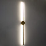 GloboStar® DIADEM 61334 Φωτιστικό Τοίχου - Απλίκα Design LED CCT 18W 2160lm 120° AC 220-240V - Εναλλαγή Φωτισμού μέσω Διακόπτη On/Off All In One Ψυχρό 6000k+Φυσικό 4500k+Θερμό 2700k Μ10 x Π4 x Υ120cm - Χρυσό - 3 Years Warranty - Image 9