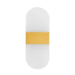 GLOBOSTAR® RARE 61338 Μοντέρνο Φωτιστικό Τοίχου - Απλίκα LED 5W 600lm 180° AC 220-240V IP20 Ρυθμιζόμενο Λευκό CCT με On/Off 2700K/4500K/6000K - Lumileds SMD Chip - Χρυσό Βούρτσας - Μ10 x Π5 x Υ27.5cm - 3 Χρόνια Εγγύηση - Image 2