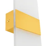GLOBOSTAR® RARE 61338 Μοντέρνο Φωτιστικό Τοίχου - Απλίκα LED 5W 600lm 180° AC 220-240V IP20 Ρυθμιζόμενο Λευκό CCT με On/Off 2700K/4500K/6000K - Lumileds SMD Chip - Χρυσό Βούρτσας - Μ10 x Π5 x Υ27.5cm - 3 Χρόνια Εγγύηση - Image 4