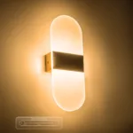GLOBOSTAR® RARE 61338 Μοντέρνο Φωτιστικό Τοίχου - Απλίκα LED 5W 600lm 180° AC 220-240V IP20 Ρυθμιζόμενο Λευκό CCT με On/Off 2700K/4500K/6000K - Lumileds SMD Chip - Χρυσό Βούρτσας - Μ10 x Π5 x Υ27.5cm - 3 Χρόνια Εγγύηση - Image 7