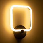 GloboStar® ELIZA 61343 Φωτιστικό Τοίχου - Απλίκα Design LED CCT 8W 960lm 360° AC 220-240V - Εναλλαγή Φωτισμού μέσω Διακόπτη On/Off All In One Ψυχρό 6000k+Φυσικό 4500k+Θερμό 2700k Μ22 x Π5 x Υ28.5cm - Μαύρο - 3 Years Warranty - Image 6
