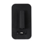 GloboStar® LADY-O 61363 Μοντέρνο Φωτιστικό Τοίχου - Απλίκα Ξενοδοχείου Bed Side LED 10W 1000lm 36° & 360° AC 220-240V - Reading Light & Κρυφός Φωτισμός - Φορτιστής USB 3A - Μ10.5 x Π10 x Υ18.5cm - Φυσικό Λευκό 4500K - Μαύρο - 3 Χρόνια Εγγύηση - Image 3