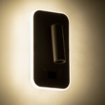 GloboStar® LADY-O 61364 Μοντέρνο Φωτιστικό Τοίχου - Απλίκα Ξενοδοχείου Bed Side LED 10W 1000lm 36° & 360° AC 220-240V - Reading Light & Κρυφός Φωτισμός - Φορτιστής USB 3A - Μ10.5 x Π10 x Υ18.5cm - Φυσικό Λευκό 4500K - Λευκό - 3 Χρόνια Εγγύηση - Image 8